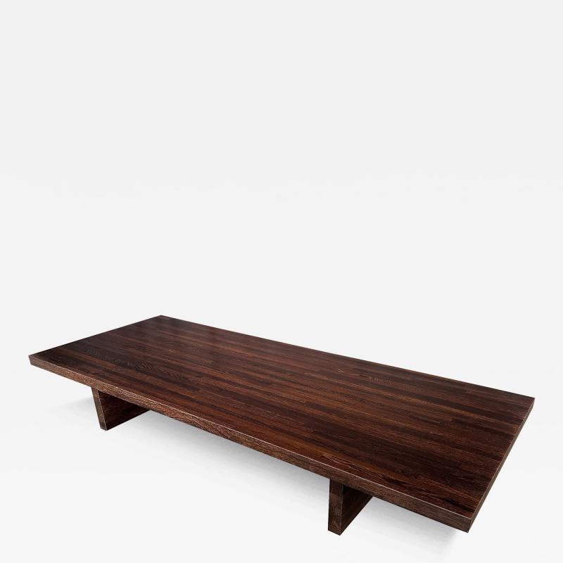Exquisite Modern Solid Wenge Wood Low Coffee Table