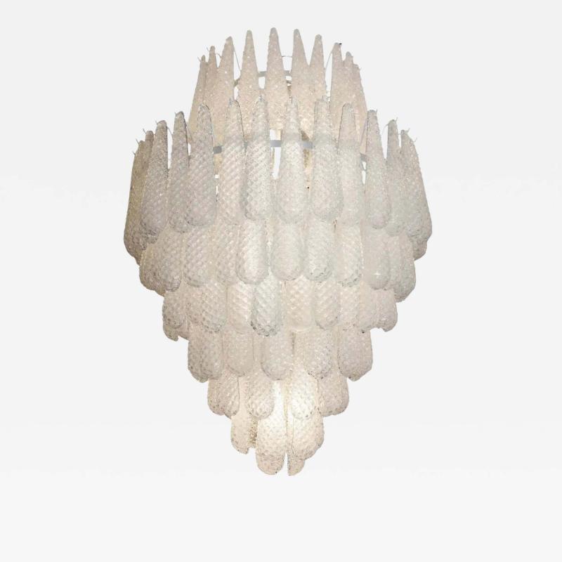 Exquisite Murano Honeycomb Glass Chandelier 72 H x 57 Dia Made to Order