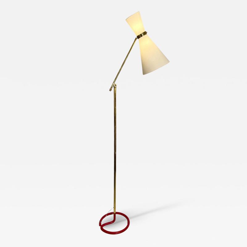 Extendable and articulated floor lamp by Maison Stablet France circa 1940 1950