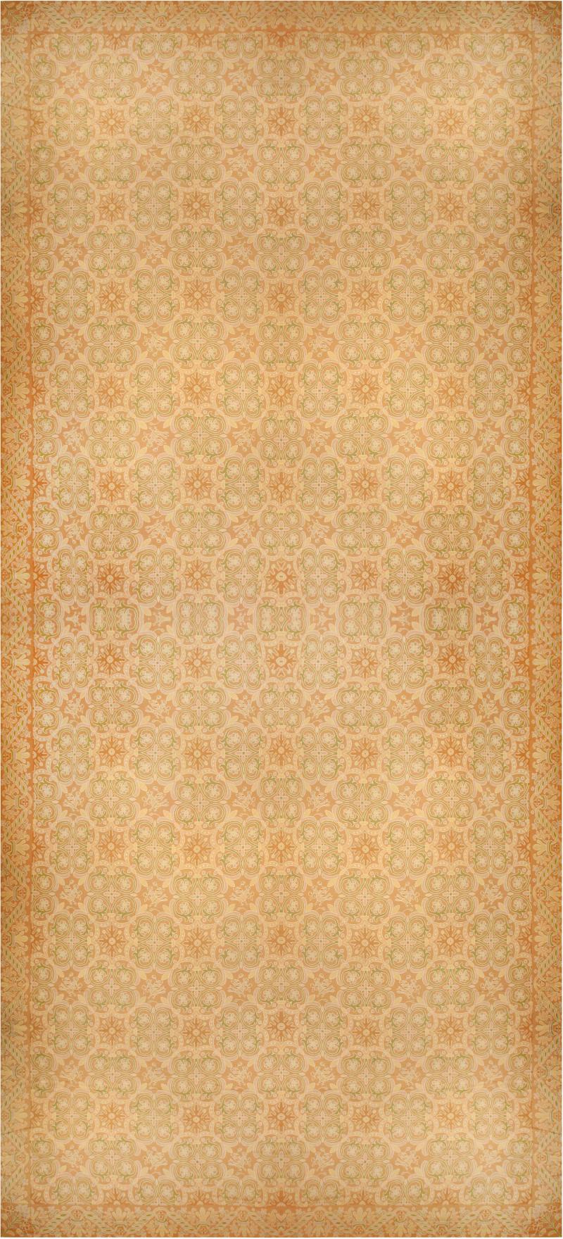 Extra Large Antique Portuguese Botanic Needlework Carpet