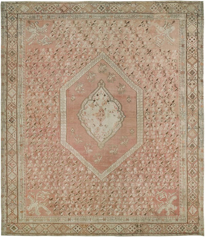 Extra Large Antique Turkish Ghiordes Handmade Wool Rug