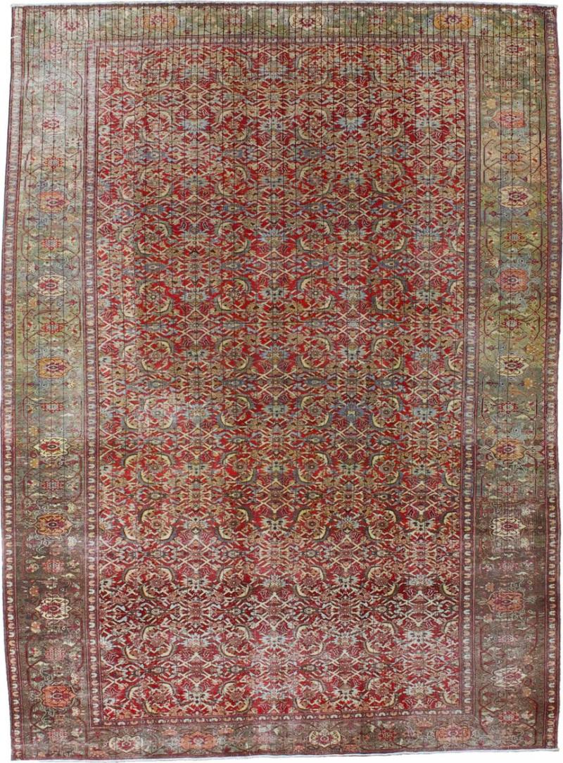 Extremely Fine Antique Mishan Malayer Rug 7 0 x 9 5 
