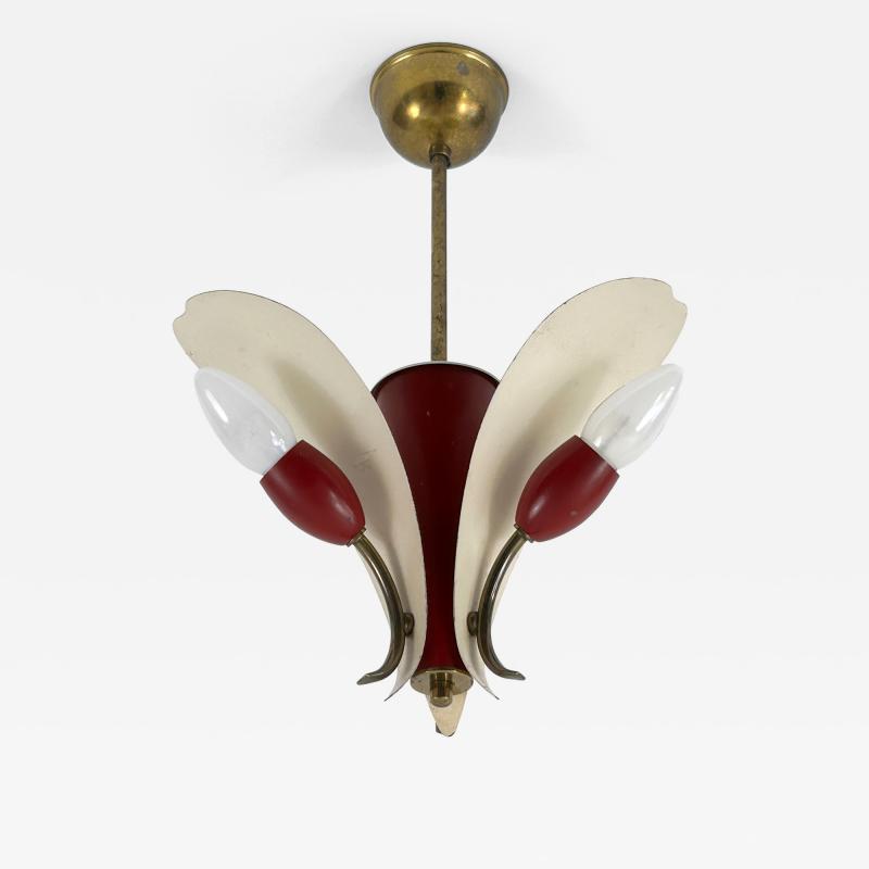 Extremely Rare Elegant Mid Century Modern Pendant Lamp or Hanging Light 1960s