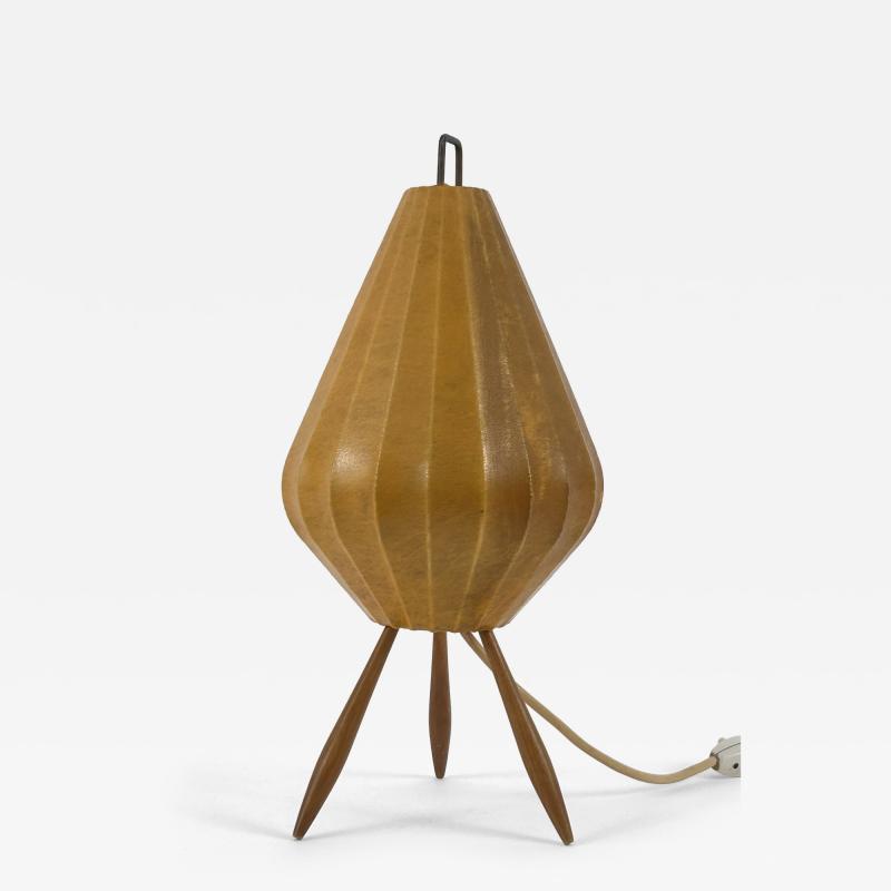 Extremely Rare Lovely Mid Century Modern Cocoon Table Lamp Germany 1960s