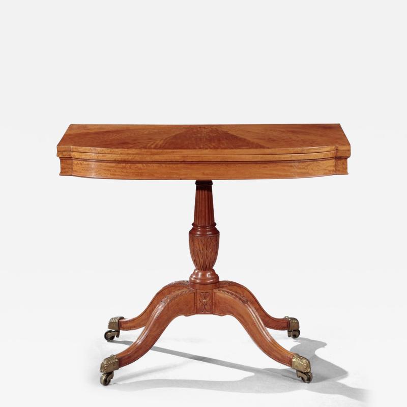 FEDERAL CARVED CARD TABLE