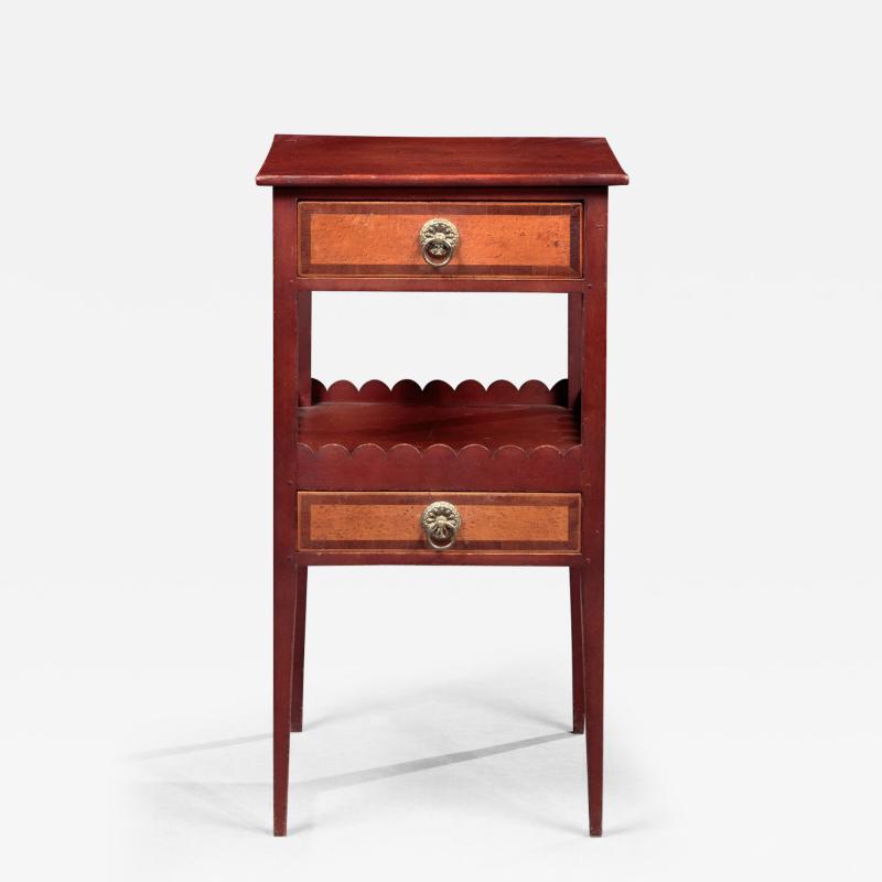 FEDERAL TWO DRAWER SIDE TABLE