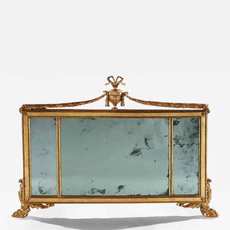 FINE NORTH ITALIAN LATE 18TH CENTURY TRIPLE PLATE OVERMANTEL MIRROR