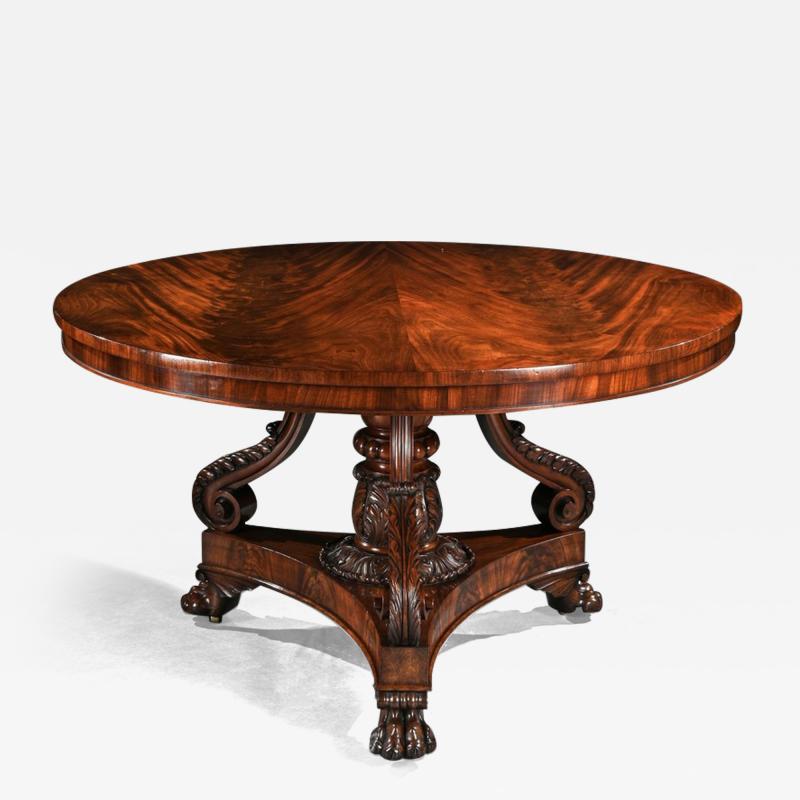FINE REGENCY MAHOGANY CENTRE TABLE