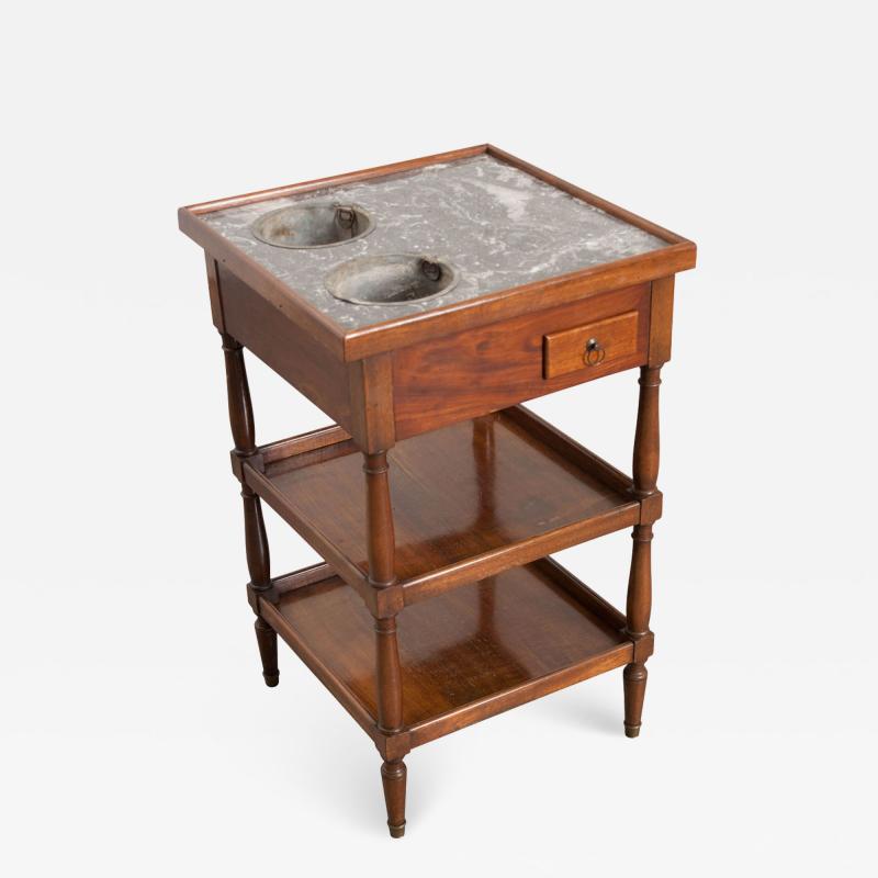 FRENCH 19TH CENTURY MAHOGANY RAFRA CHISSOIR