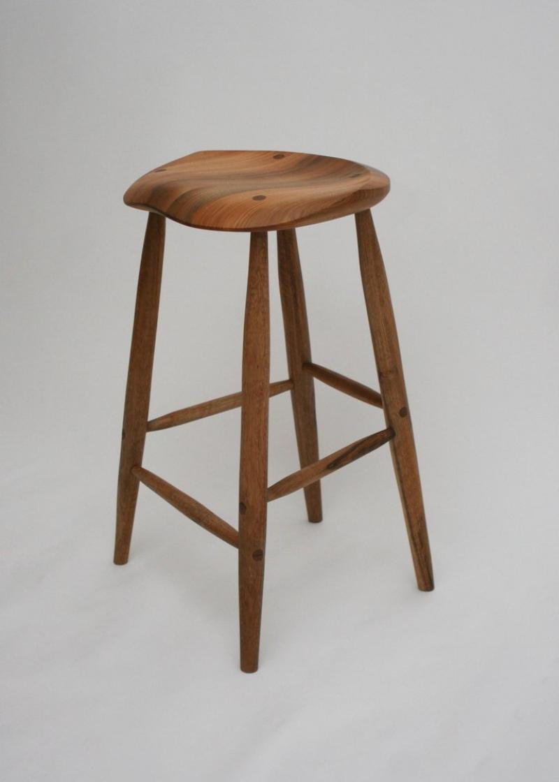 Fabian Fischer - Handcrafted Studio Four Legged Stool by Fabian Fischer