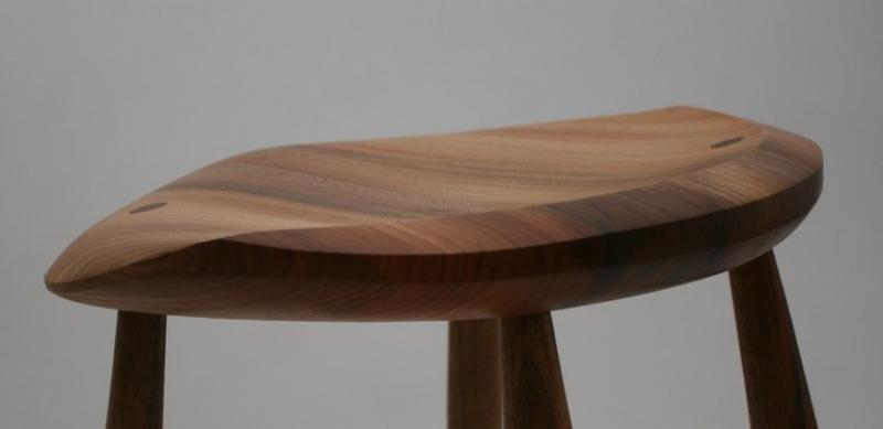 Fabian Fischer - Handcrafted Studio Four Legged Stool by Fabian Fischer