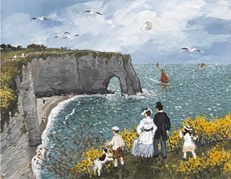 Fabienne Delacroix Brise sur la falaise d Etretat 2021