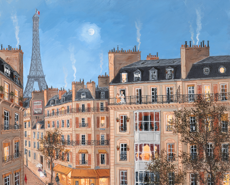 Fabienne Delacroix La tour Eiffel au ciel bleu 2023