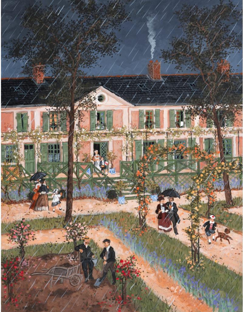 Fabienne Delacroix Pluie de printemps a Giverny 2025
