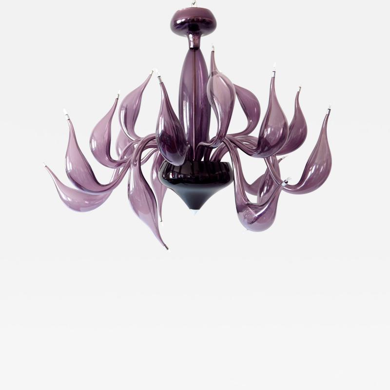 Fabio Fornasier Sculptural Lu Murano Chandelier 18 Lights by Fabio Fornasier 2004 Italy