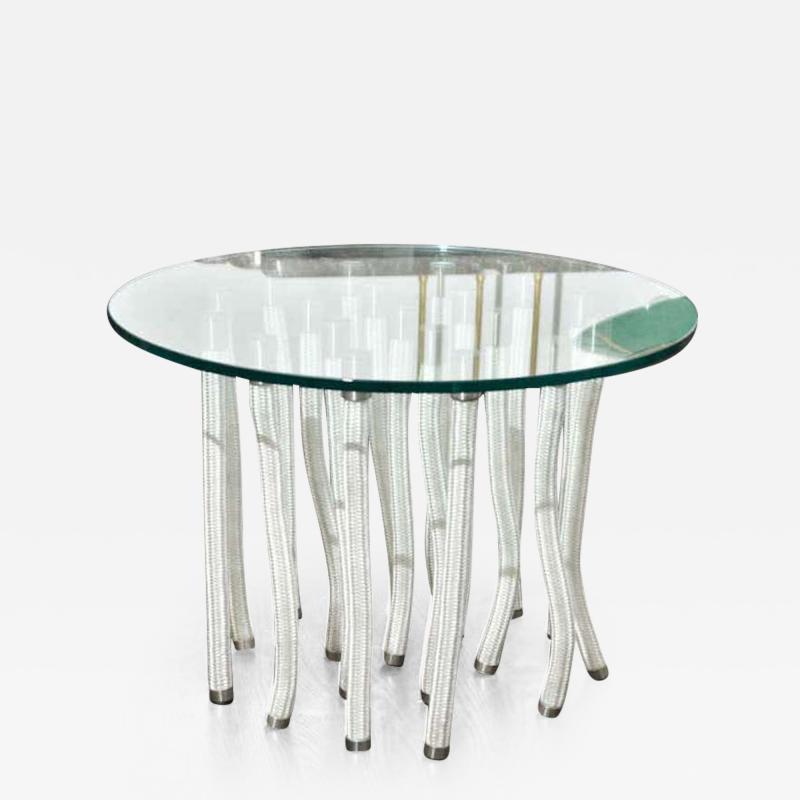 Fabio Novembre Round Glass Coffee Table by F Novembre