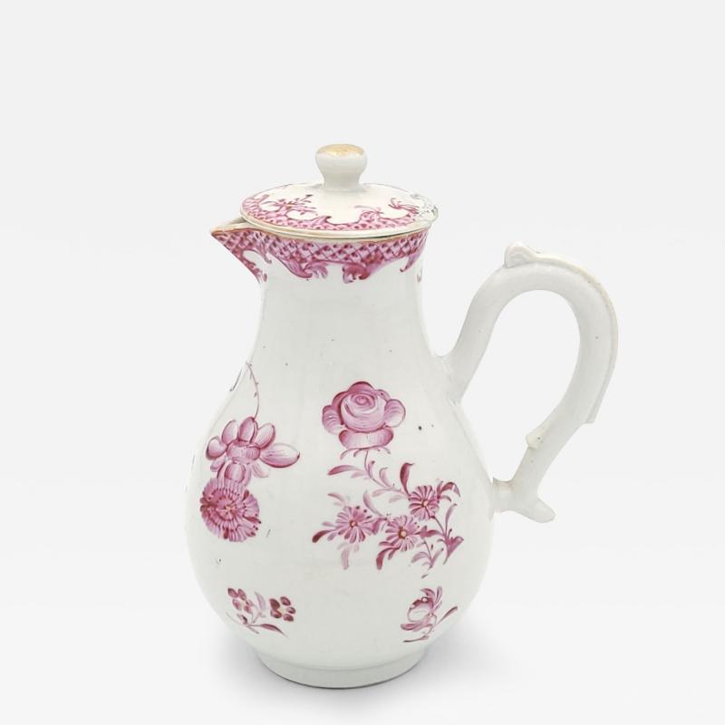 Famille Rose Chinese Pink Porcelain Creamer circa 1780