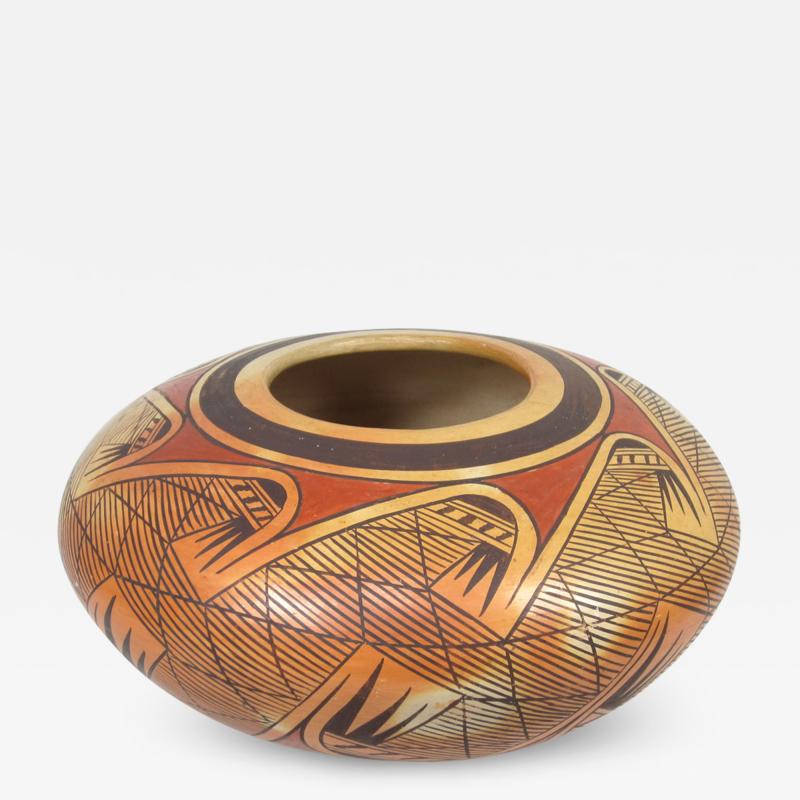 Fannie Nampeyo Hopi seed jar with migration design by Fannie Nampeyo