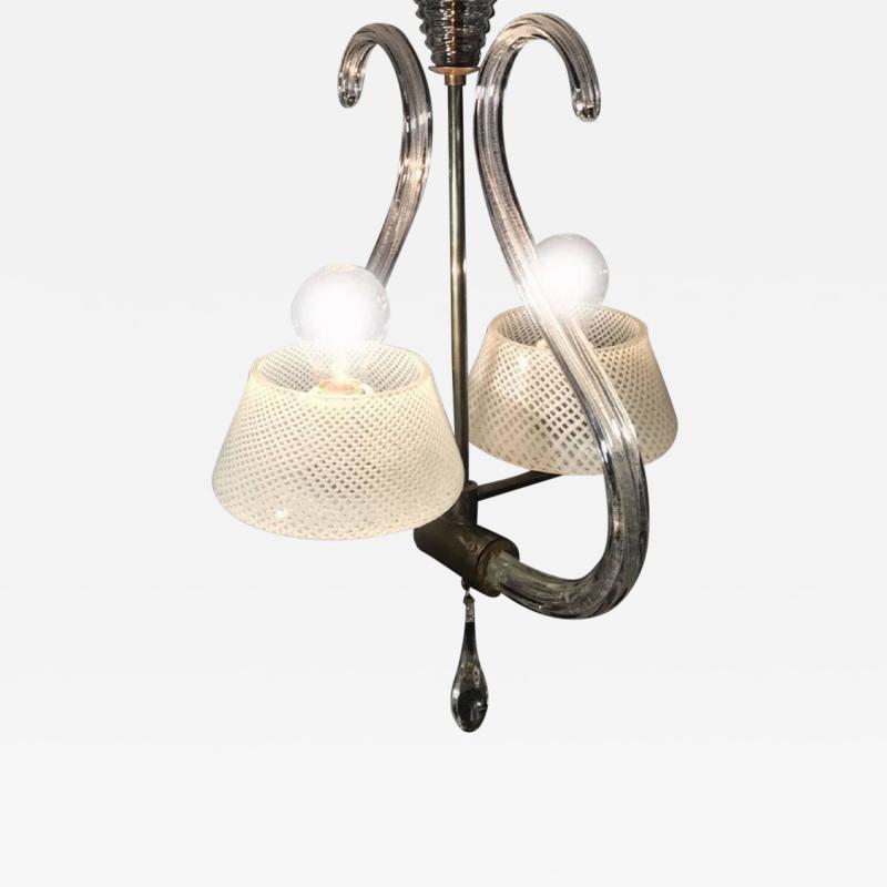 Fascinating Chandelier Murano Reticello 1940s