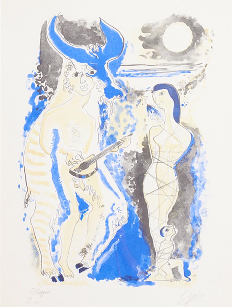 Faun Playing the Guitar 1975