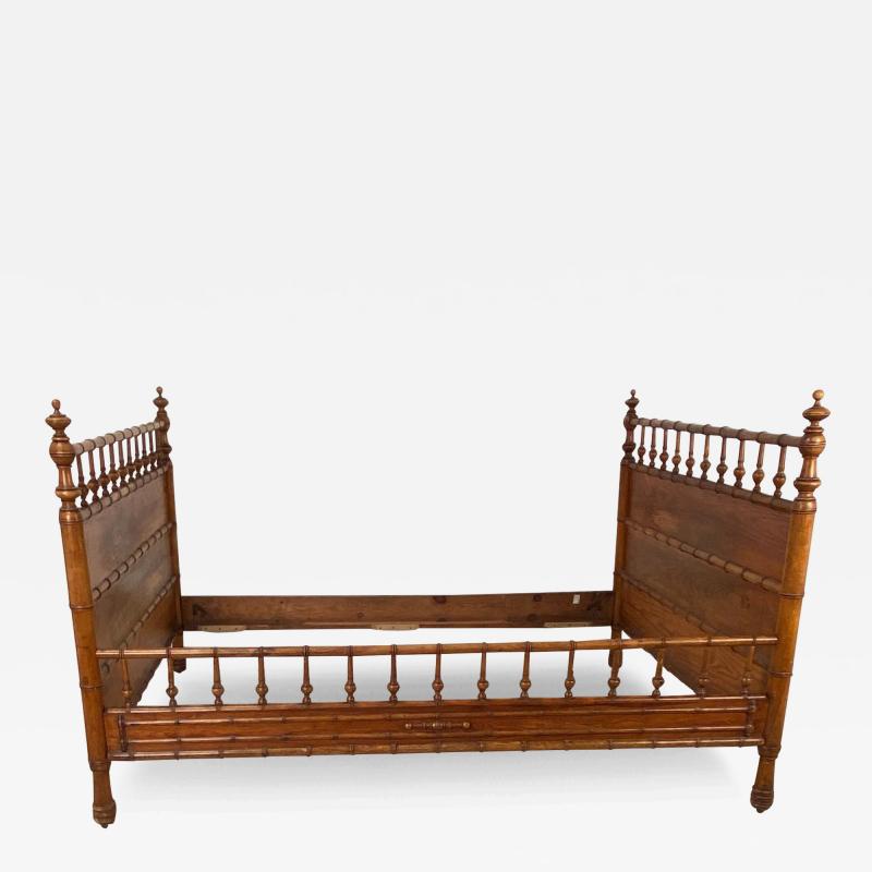 Faux Bamboo Full Size Bed Frame England circa 1880