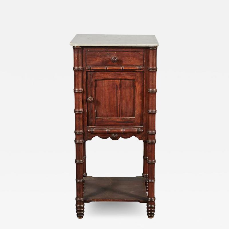 Faux Bamboo nightstand
