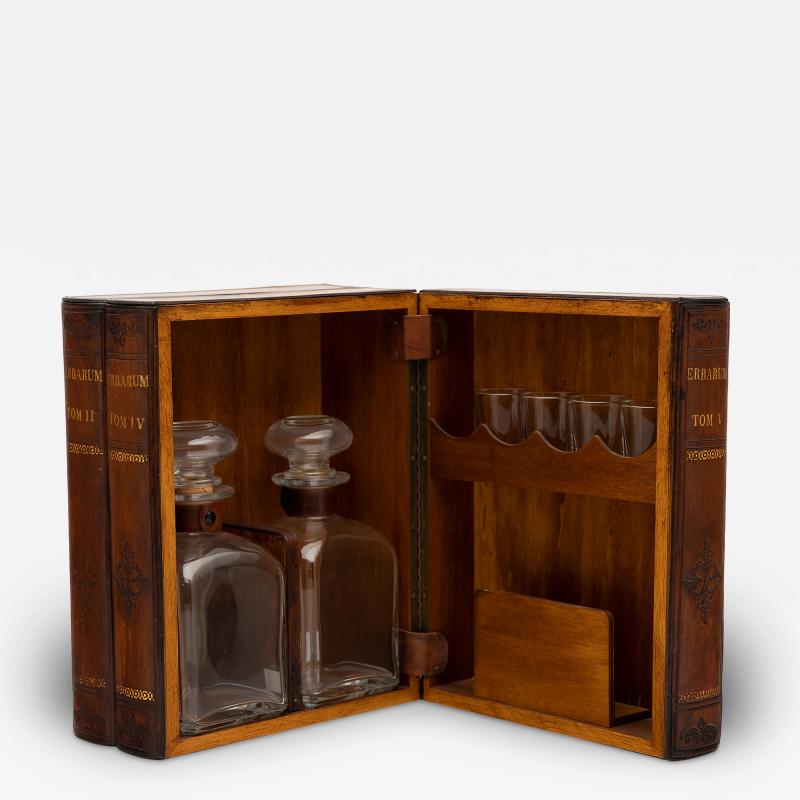 Faux Book Tantalus Chest