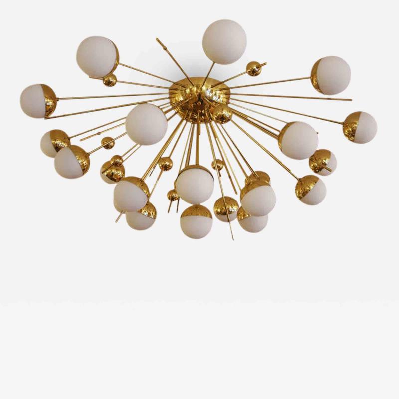 Fedele Papagni Large Sputnik Ceiling Mount Chandelier Italy 2015