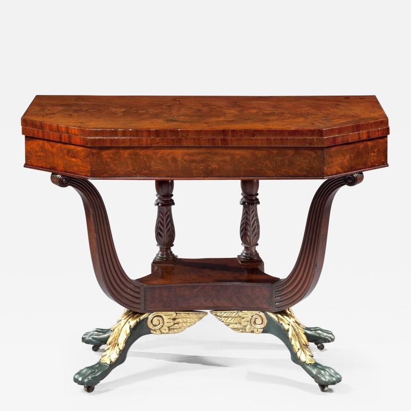 Federal Card Table New York Circa 1820