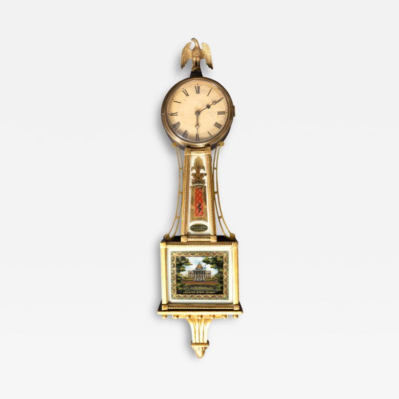 Federal Giltwood Banjo Clock