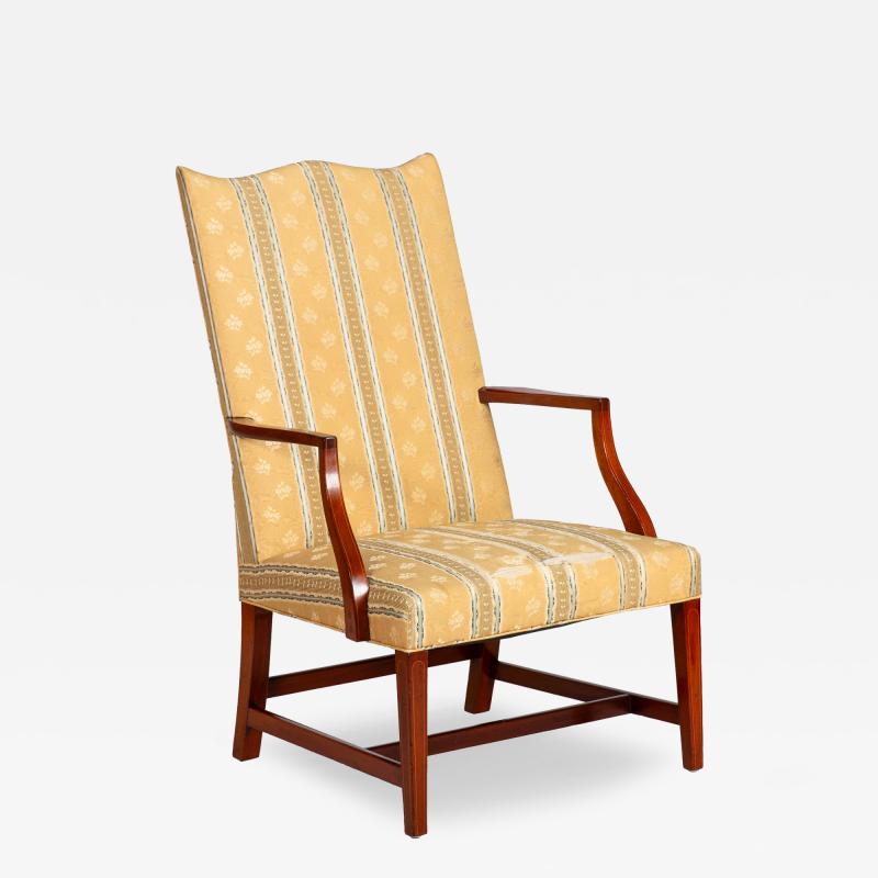 Federal Inlaid Mahogany Lolling Chair Massachusetts ca 1780 1800