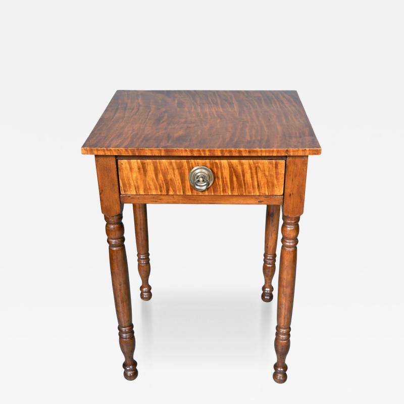 Federal Tiger Maple Side Table