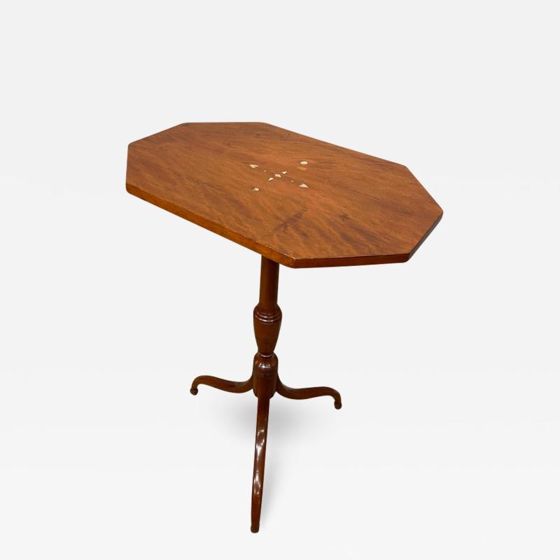 Federal Tiger Maple Tripod Table American Early 19th Century