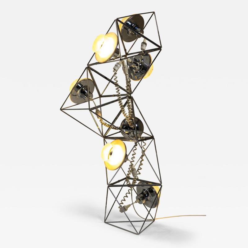 Felice Ragazzo Sculptural Space Age Poliedra Lamp by Felice Ragazzo for Harvey Guzzini