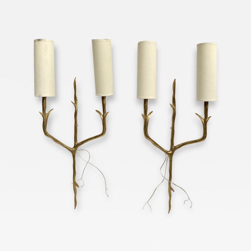 Felix Agostini Pair of 1960s sconces in the style of Felix agostini