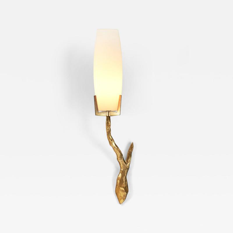 Felix Agostini Wall Lamp by F lix Agostini Attr for Maison Arlus France ca 1960s
