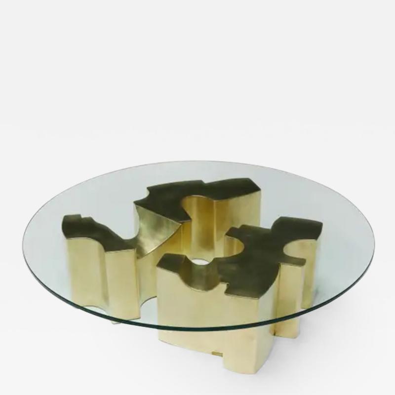 Fernand Dresse Sculptural Coffee Table by Fernand Dresse Belgium 1970s