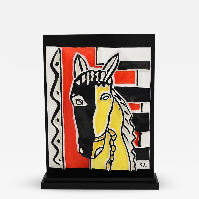 Fernand Leger Le Cheval Sur Fond Jaune