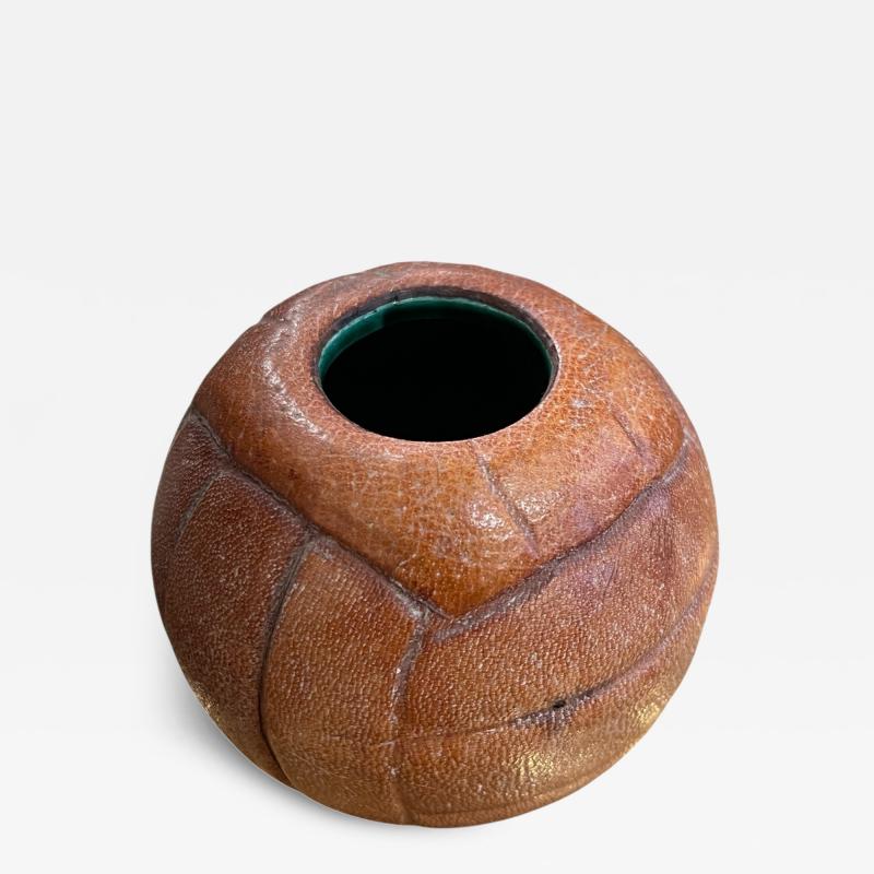 Fernand Longchamp Small leather vase by Longchamp