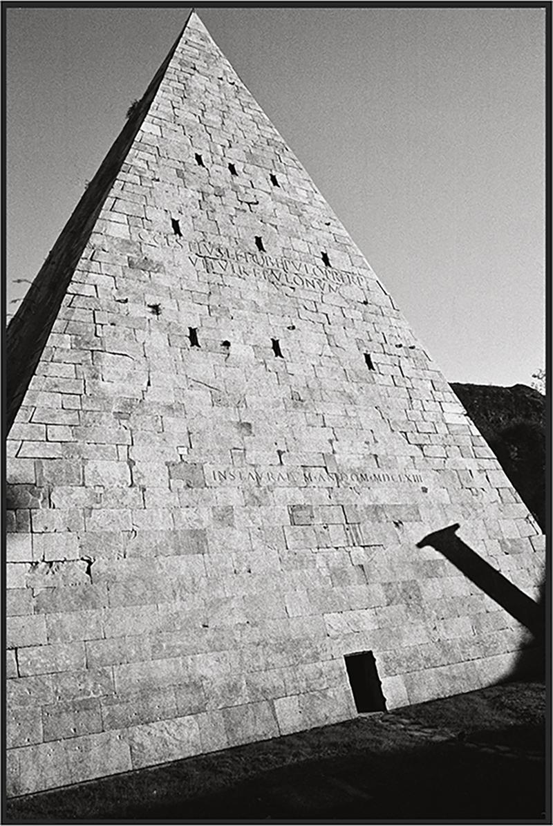 Ferrante Ferranti PYRAMID OF CAIUS CESTIUS ROME Fine Art black and white phototography