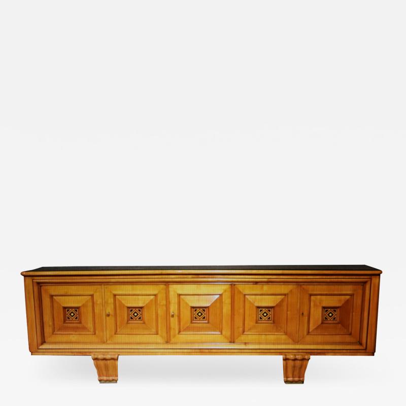 Fine 1930s French Art Deco fruitwood sideboard