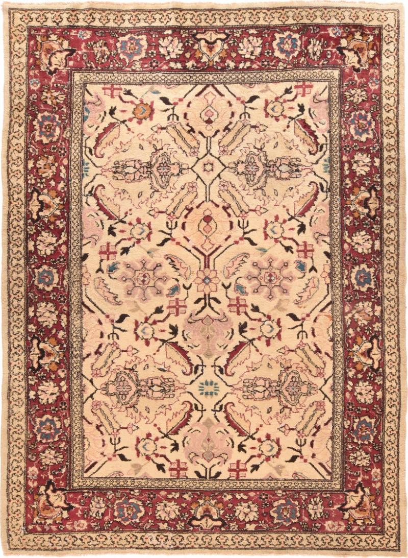 Fine Antique Agra Rug 6 x 7 9 