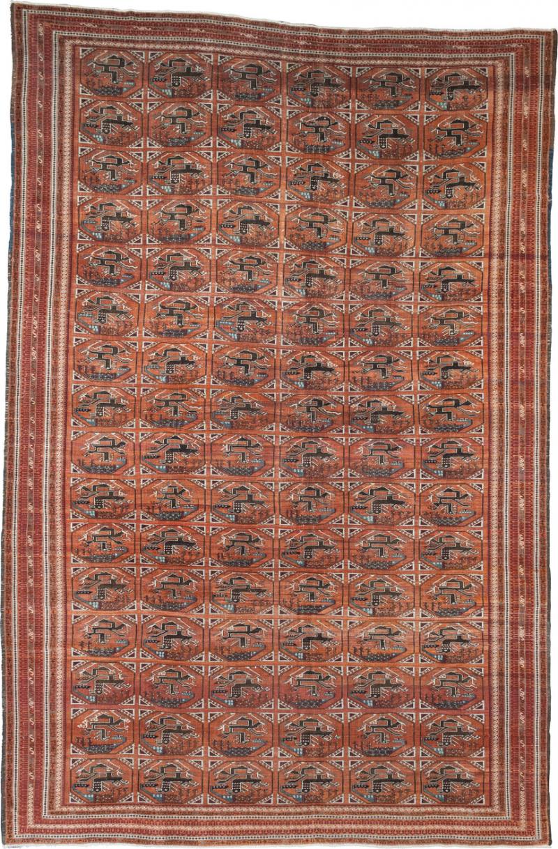 Fine Antique Beshir Rug 9 5 x 14 5 