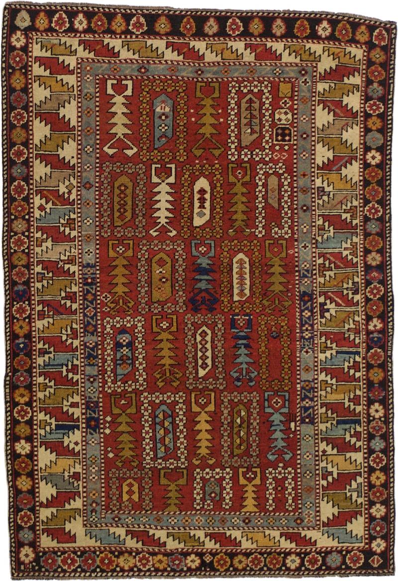 Fine Antique Caucasian Kuba Rug 3 5 x 5 0 