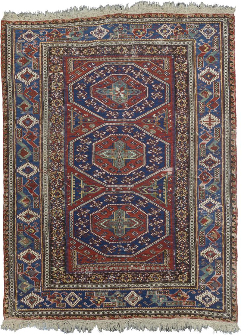 Fine Antique Caucasian Sumak Rug 6 10 x 9 5 