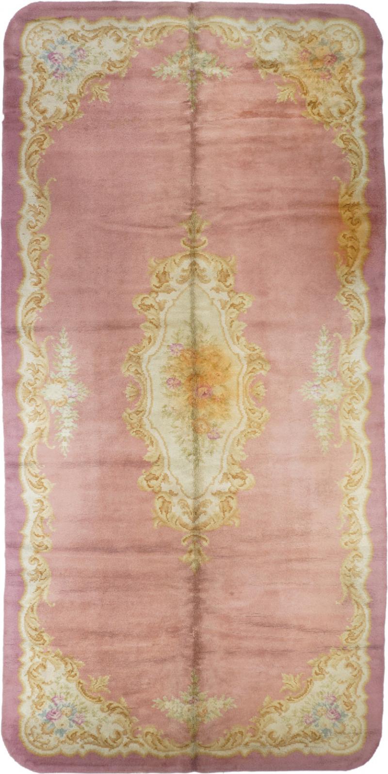 Fine Antique French Savonnerie Rug 7 0 x 16 6 