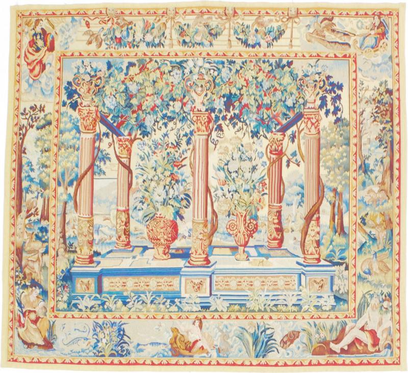 Fine Antique French Tapestry 5 1 x 5 6 