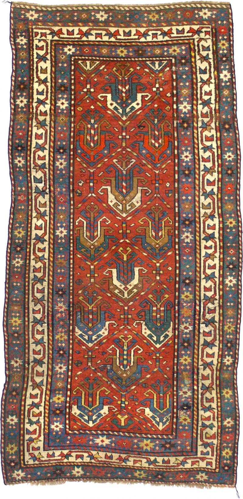 Fine Antique Ganje Kazak Rug 3 4 x 6 10 