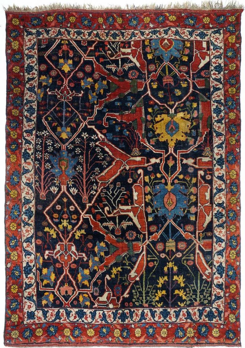 Fine Antique Garouss Bidjar Rug 5 9 x 8 7 