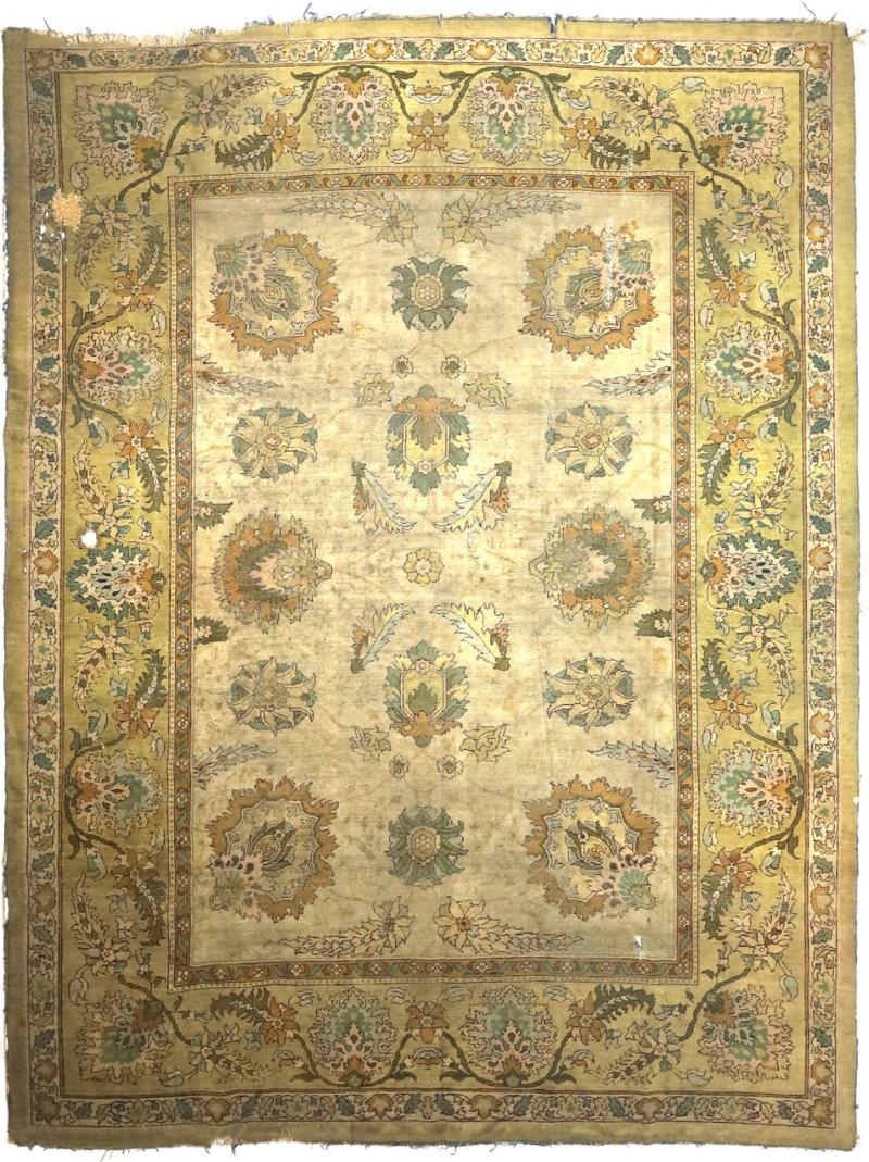 Fine Antique Indian Amritsar Rug 93 x 12 x 1 circa 1890